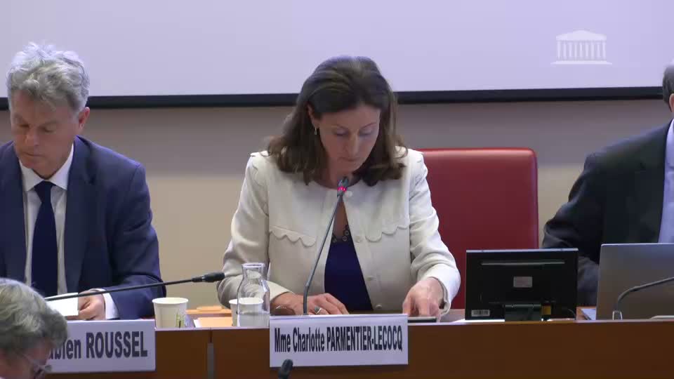 Interventions en commission et en séance Mme Charlotte Parmentier